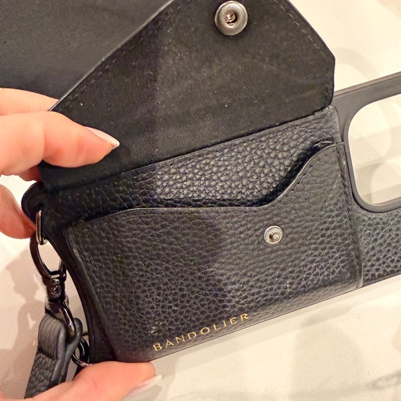 Bandolier Hailey Crossbody IPhone 14 Pro Case in Black/Pewter - Picture 5 of 8